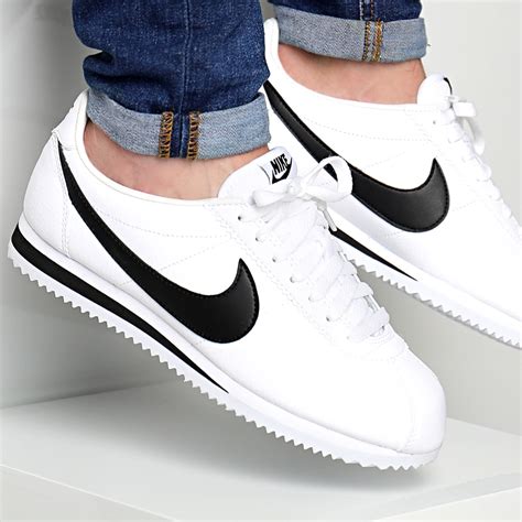 Nike Classic Cortez Leather White Black Men's 